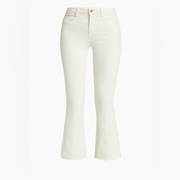 L'AGENCE Kendra High-Rise Flared Leg , cropped Jeans - Picture 4 of 6